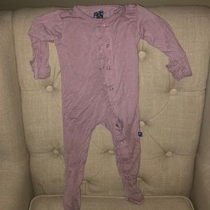 Kickee Pants lavender sleeper 6/12